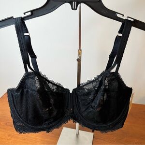 NWT Auden Elegant Black Lace Bra (38DD)